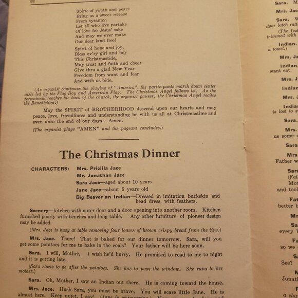 Meigs Christmas Selections 1945 Vintage Booklet from Meigs Publishing Co. Indian - Picture 5 of 5